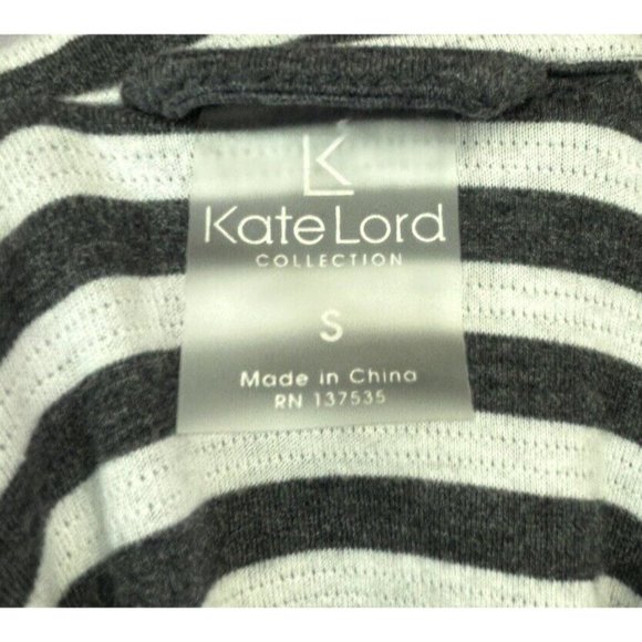 Kate Lord Women's Gray 1/4 Zip Long-Sleeve Pullover Workout SzSmall Black Dog - Picture 5 of 7